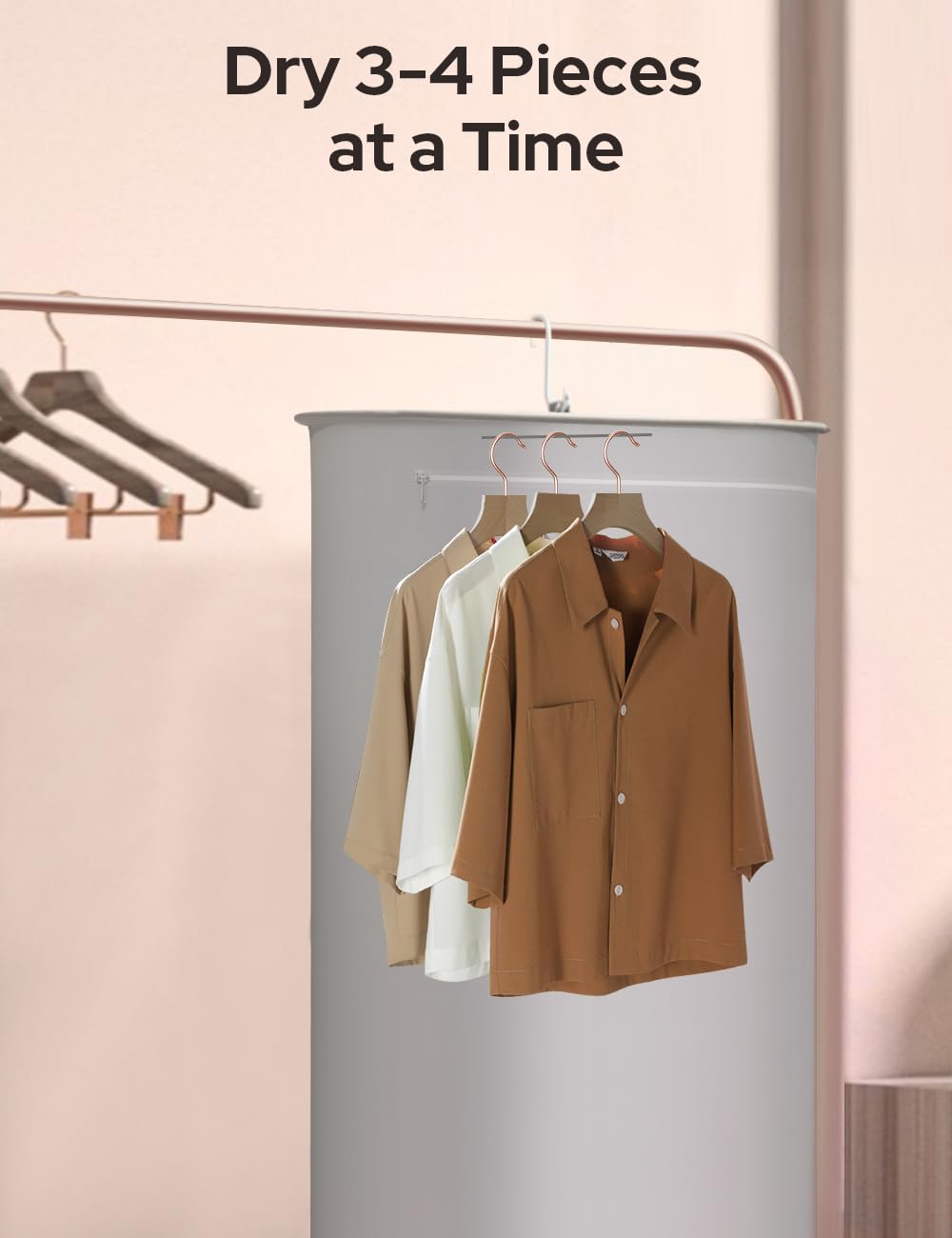 CostarMatter Hangable & Foldable Warmer for Clothes, Underwear, Baby Clothes | Mini Portable Heater with Timer