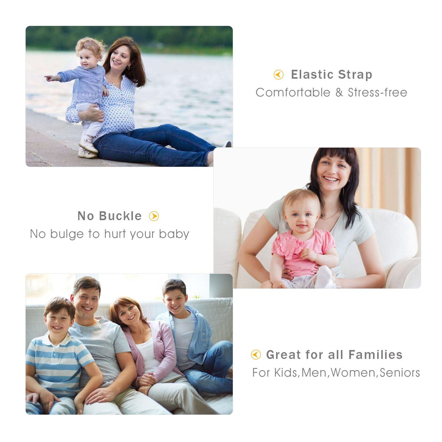 SUOSDEY No Buckle Ladies Elastic Belt for Women Mens | Invisible Jeans Pants Dress Stretch Waist Belt up to 64"